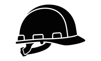 Fototapeta premium Minimal Construction Hard Hat Vector Icon