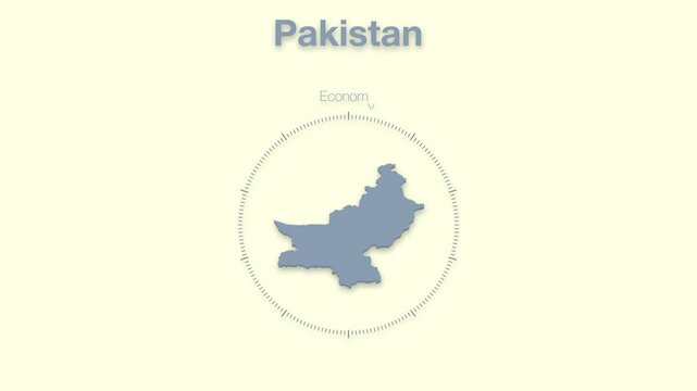 Pakistan MAP revealing minimalistic animated data analytics for presentations, videos, corporate, documentery 