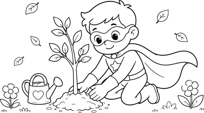 Baby super man vector