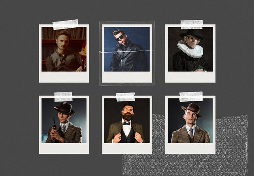 Instant Photos Mockup
