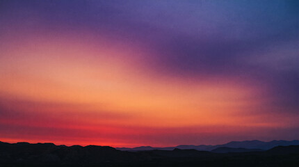 Fototapeta premium Smooth abstract soft gradient background resembling twilight sky with purple orange and pink hues