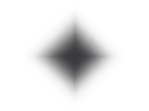 dotted halftone diamond gradient black shape abstract vector background fading blur graphic design modern element isolated illustration template