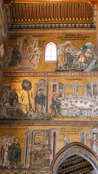 Die Kathedrale Santa Maria Nuova in Monreale bei Palermo auf Sizilien