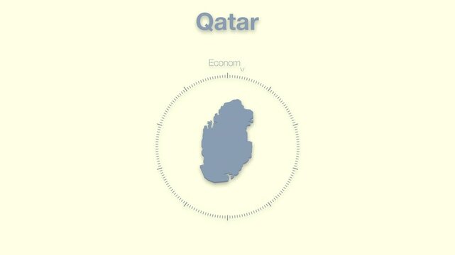 Qatar MAP revealing minimalistic animated data analytics for presentations, videos, corporate, documentery 