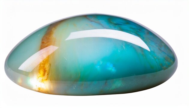 Crystal Gem Opal Moonstone Polished Tumbled Photograph Isolated Transparent Background