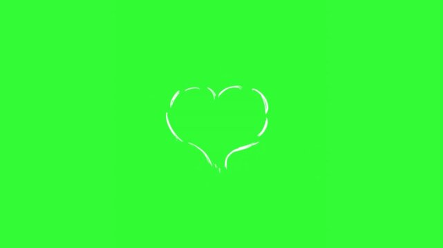 Animated pink love heart effect featuring soft romantic heart graphics for Valentine's content, wedding projects, feminine designs, social media videos, and charming motion overlays.
