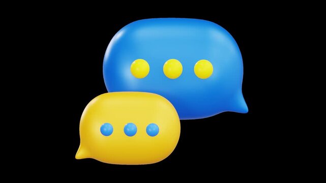 Online Chat Bubble Messaging Communication Concept