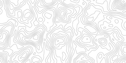 Abstract topographic map contour lines pattern in black and white with topography abstract geography cartography elevation landscape background monochrome © Samim islam