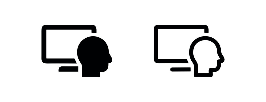 Profile monitor icon for account settings.