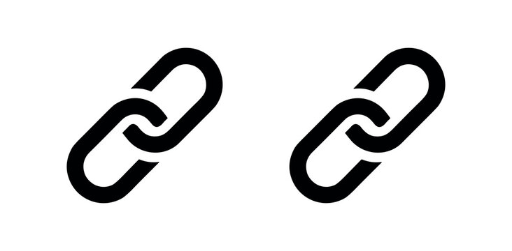 Link chain icon for connection, URL, and networking concepts
