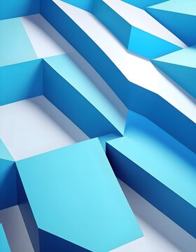 Abstract Low Poly Geometric 3D Polygon Background