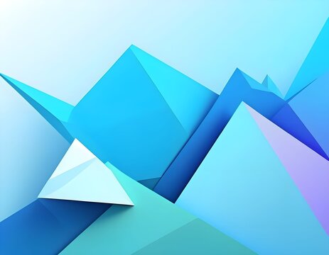 Abstract Low Poly Geometric 3D Polygon Background