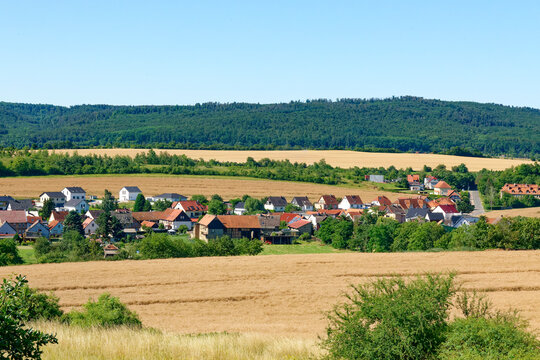 Blick auf Timmenrode an der Teufelsmauer im Harz