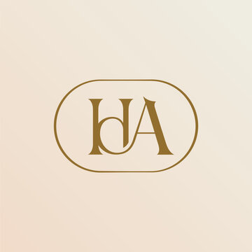 HS Monogram Serif Letter Logo Vector