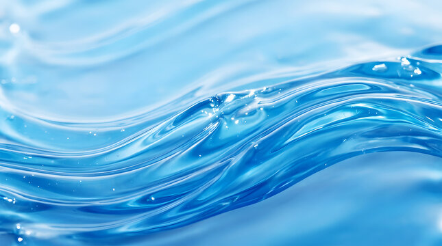 Abstract blue and white swirling fluid motion, digital seamless pattern swirls