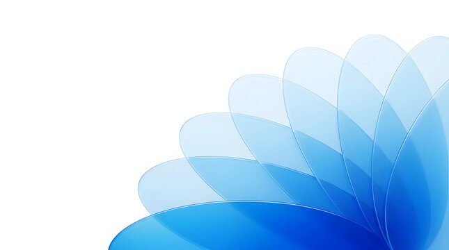 Abstract blue geometric wave pattern