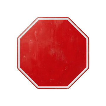 Blank red octagon png weathered stop sign cutout octagonal traffic sign png red safety sign cutout reflective road sign png geometric stop isolated transparent background image
