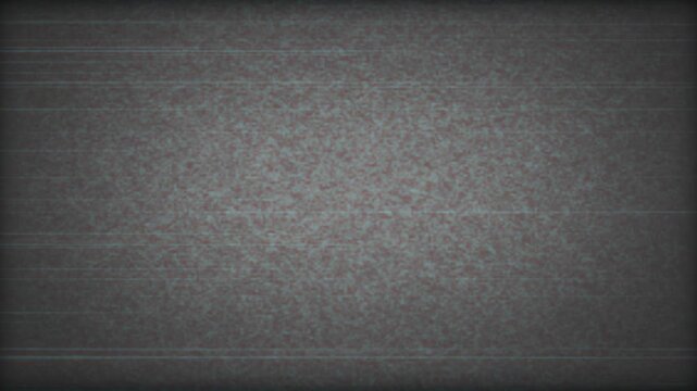 Analog CRT Television White Noise with Broadcast Glitch Effect Seamless Loop