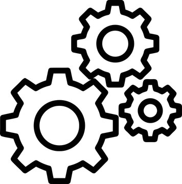 Interlocking Gears Symbolizing Teamwork and Mechanical Engineering