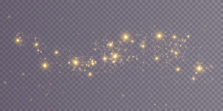 Beautiful cosmic star cluster pattern with glowing dots on transparent background for space themed designs