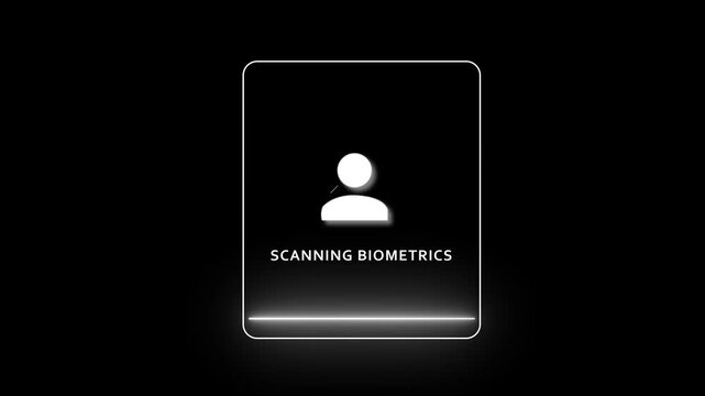 Biometric Identity Matched Verification Interface for Mobile Face Recognition Authentication Privacy Security Access Control and Secure Digital User Identity Protection.