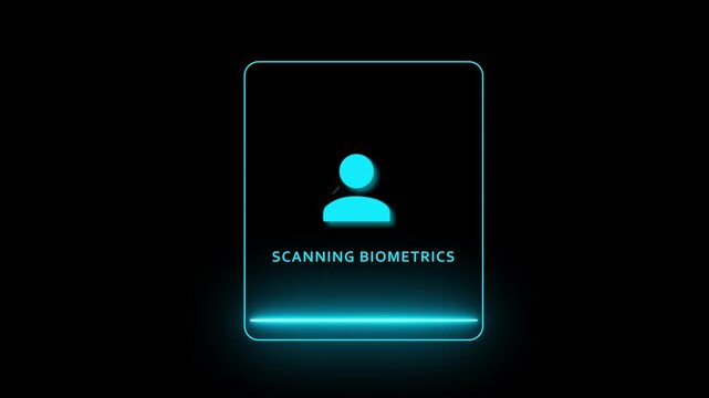 Biometric Identity Matched Verification Interface for Mobile Face Recognition Authentication Privacy Security Access Control and Secure Digital User Identity Protection.