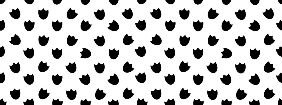 Duck footprint seamless pattern, goose paw foot print bg