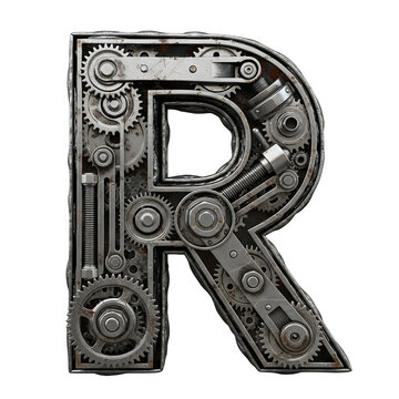 Elegant decorative ornate letter r icon