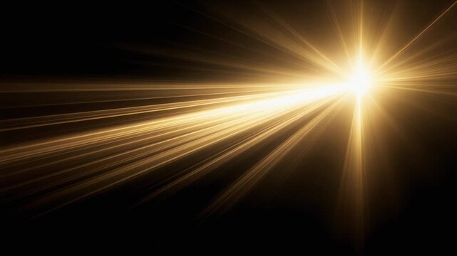 Light ray animation beams shining continuously with glow forming layered highlights dynamic
