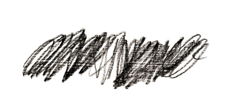 Hatch pencil line texture set, crayon scribble stroke pattern