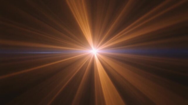Light ray loop with beams shining continuously glow forming layered highlights dreamy effect