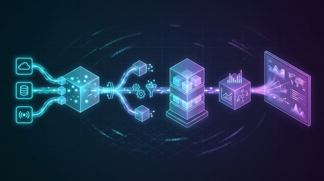 Data Pipeline Architecture Visualization for Big Data and Analytics Infrastructure