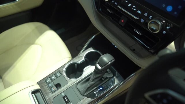 Electronic Handbrake Console in Car