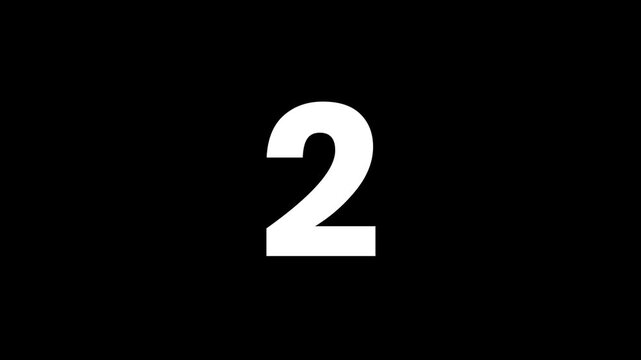Animated Number Count from 0 to 10 with Glitch Effect