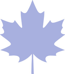 Fototapeta premium Maple leaf icon. Simple vector illustration of a Canadian autumn leaf symbol.