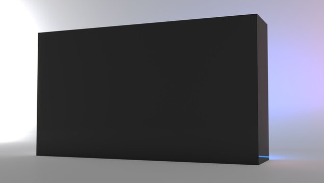Mockup for press wall, pop up. Template. Blank wall. Blank mock-up box product isolated.