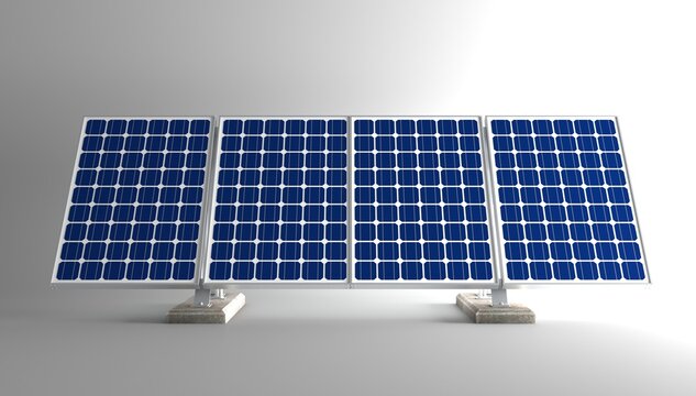 Close Up of Solar Panels for Renewable Energy. Photovoltaic Technology, Clean Electricity, Sustainable Power Generation