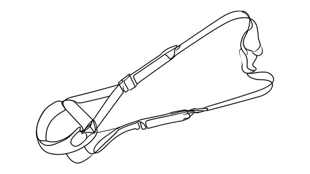 Horse bridle illustration on white background.