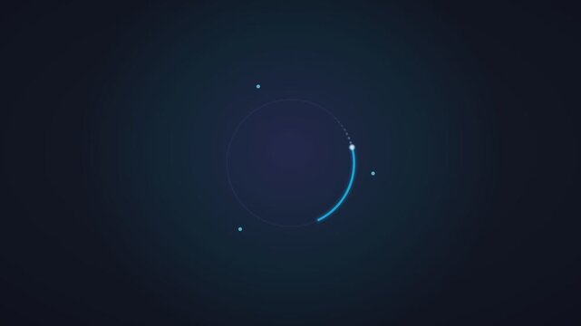 Loading Ring Spinner Progress Indicator Seamless Loop 4K