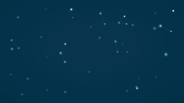 Molecular Network Structure Atoms Bonds Seamless Loop 4K