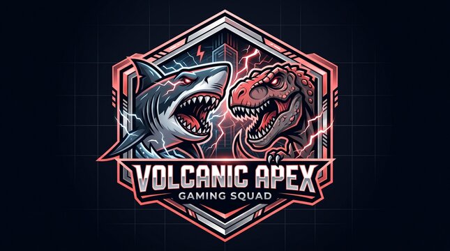 Gaming team mascot emblem