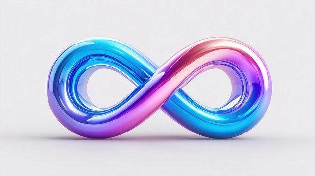 Vibrant infinity symbol represents limitless potential