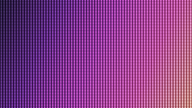 Abstract purple and pink led dot matrix gradient background for technology and digital display