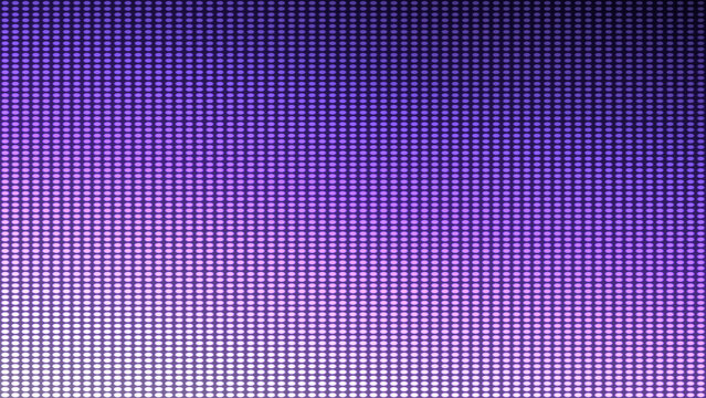 Abstract purple led dot matrix gradient background with glowing light pattern for technology