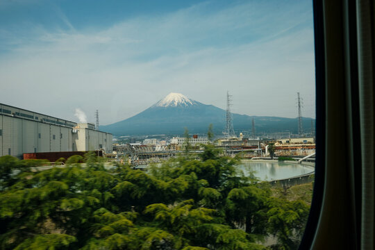 Mount Fuji View from Bullet Train