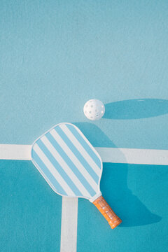 Pickleball Paddle and Ball 