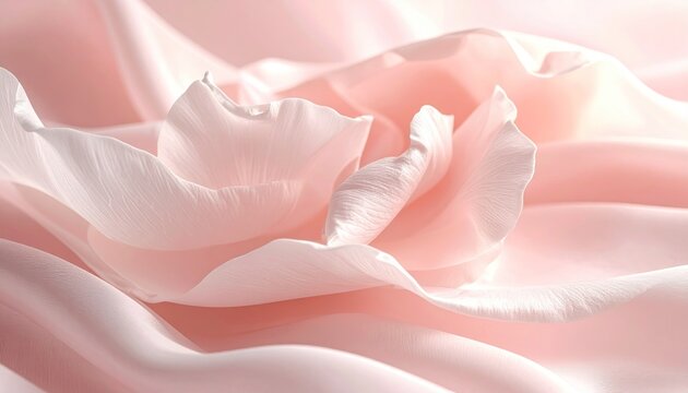 Soft Pink Rose Petals - A Delicate Floral Abstract in Pastel Hues.