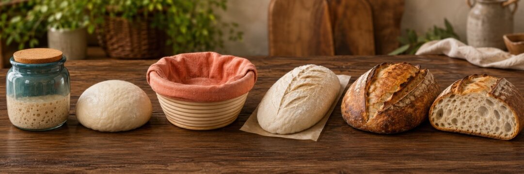Artisan Sourdough Bread With Fermentation Starter
