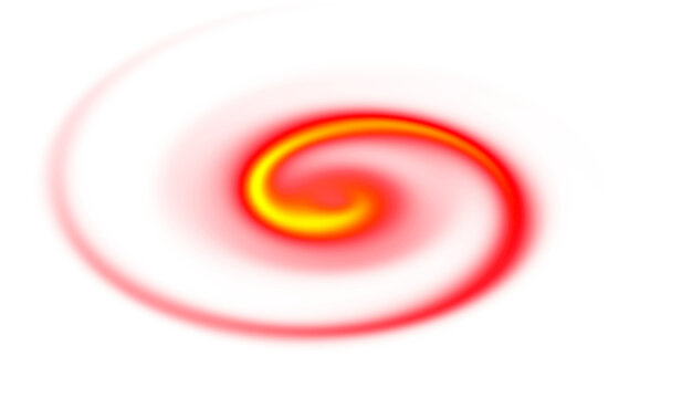 red and white spiral shape
