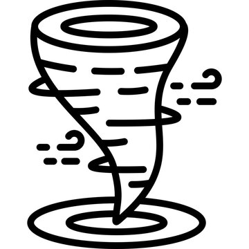 Tornado Funnel line icon